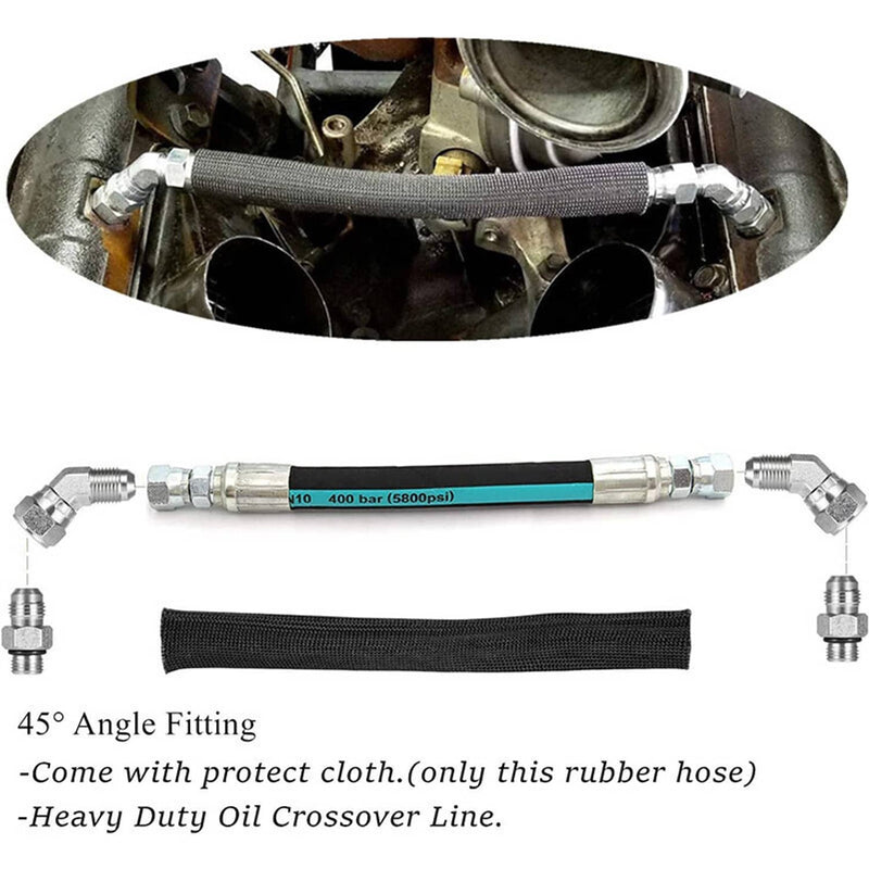 HPOP High Pressure Oil Pump Hoses Lines Set for Ford 7.3L Powerstroke 1999-2003