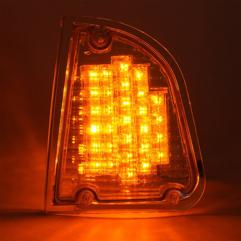 Clear LED Turn Signal Lights for Kenworth KW K300 T300 T330 T600 86-08 Pair