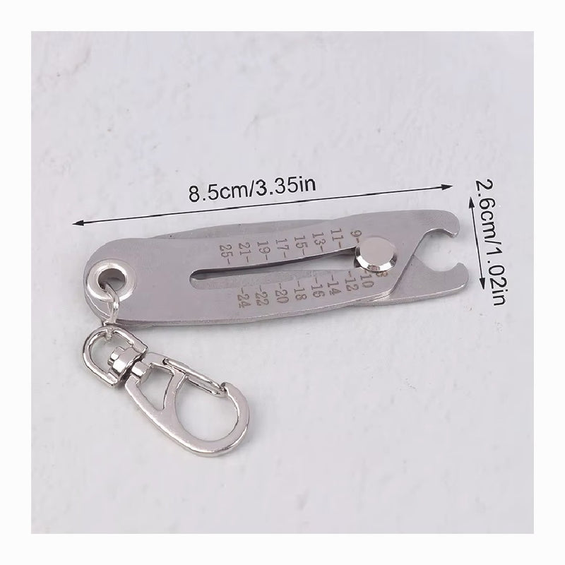 Bolt Nut Identifier Gauge Size Finder Keychain Tool Precise