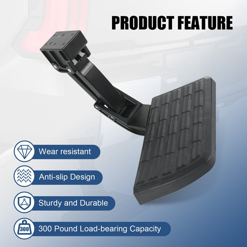 Rear Tailgate Bed Side Step Retractable Bumper Step for Dodge Ram 1500 2500 3500