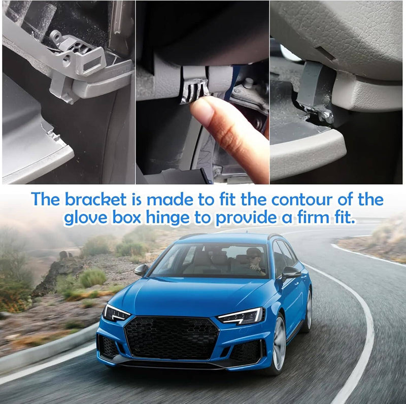 Glove Box Lid Hinge Repair Brackets Kit for Audi SEAT 2002-2014