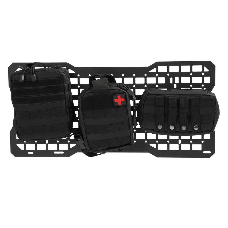 DURAFORCE Aluminium Tailgate Tactical Molle Panel Storage Bag for Jeep Wrangler JK 07-22