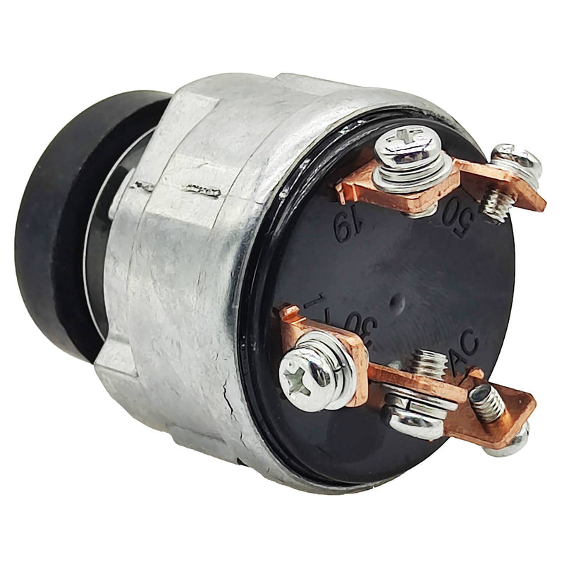 DURAFORCE Ignition Switch 5 Terminals 4 Positions for Ford New Holland Tractor 2 Keys