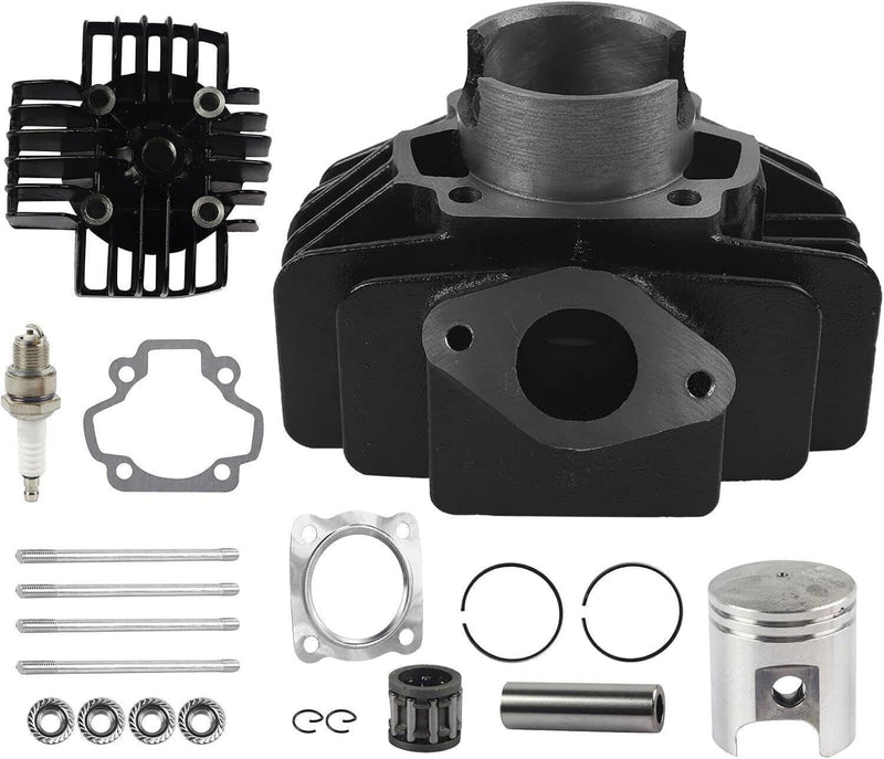 60CC Big Bore Cylinder Piston Gasket Head Top End Set for Yamaha PW50 1981-2009