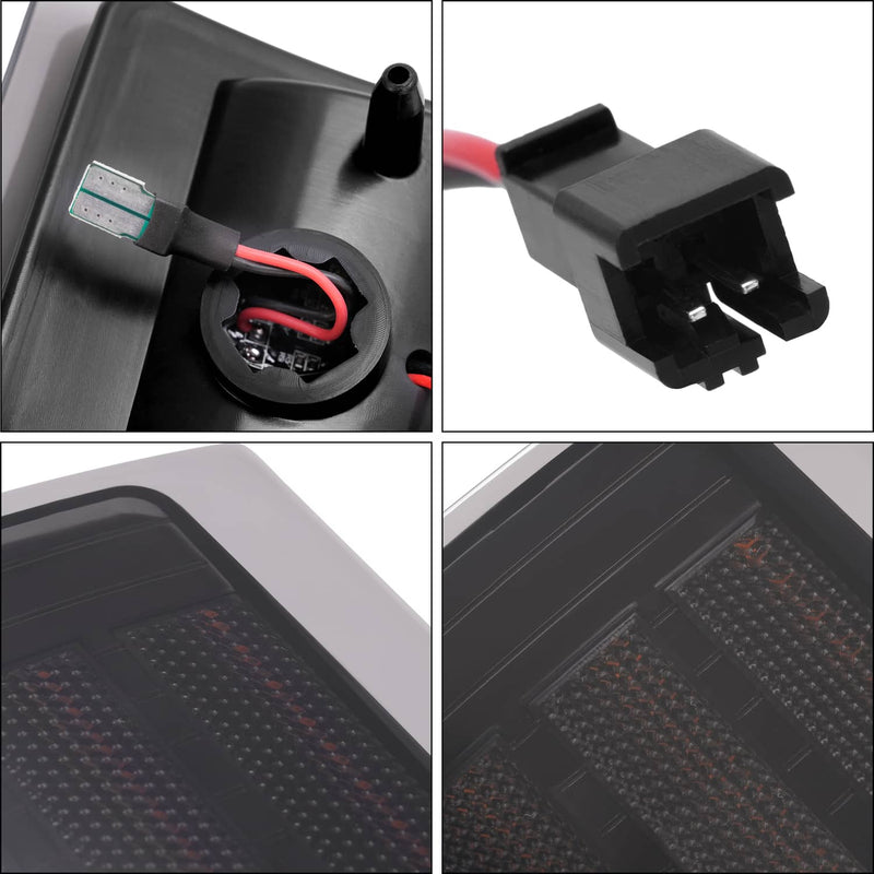 DURAFORCE Smoke Sequential LED Corner Marker Lights for Chevy C/K 1500 2500 1994-1999 4PC