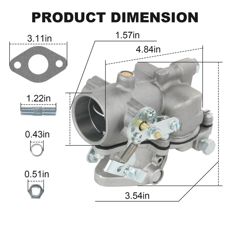 Carburetor for Zenith 13805 for Ford 1.6L Clark Bobcat Skid Steer 6598372