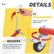 DURAFORCE Rotating Portable Wheel Paint Stand Rim Painting Rack Holder Drying Repair