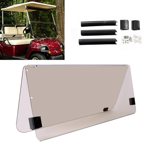 DURAFORCE Tinted Folding Windshield For Yamaha G22 2003-2006 Golf Cart