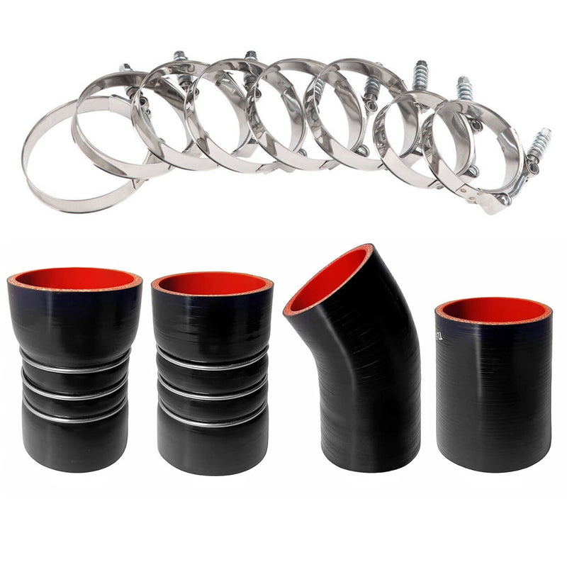 Turbo Intercooler CAC Boots Clamp Kit for Ford 6.0L Powerstroke Diesel 2003-2007