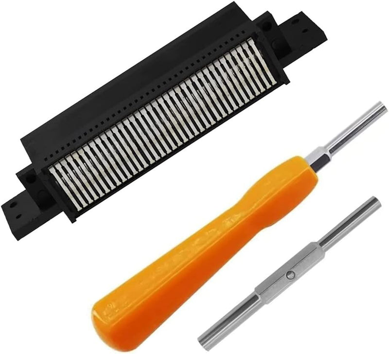 72 Pin Connector Replacement Part with 3.8mm 4.5mm Screwdriver for Nintendo NES