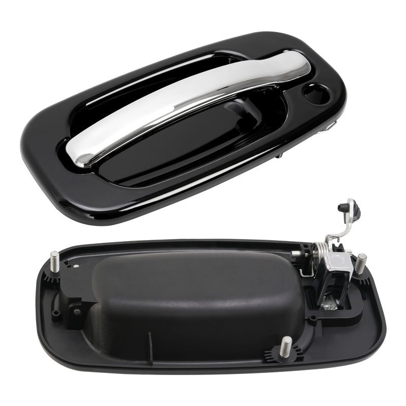 Front Exterior Door Handles Set Left Right Chrome for Silverado Sierra 1999-2006