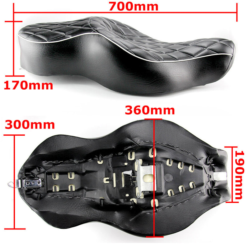 Driver Passenger Two-Up Seat Cushion for Harley Sportster XL 883 1200 48
