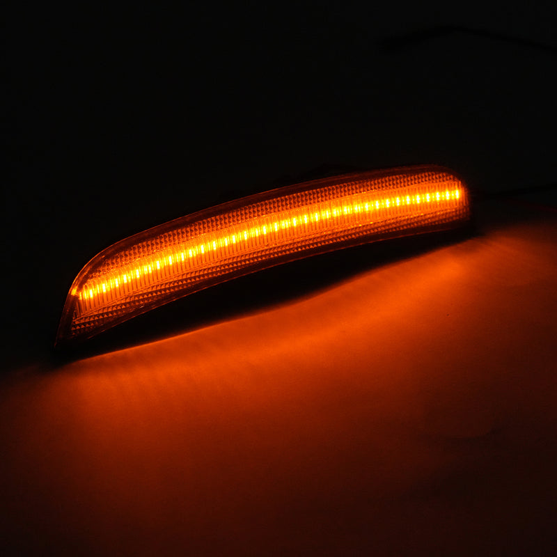 Front Side Marker Light Reflector for Chrysler 300 2015-2023 Amber LED Smoked
