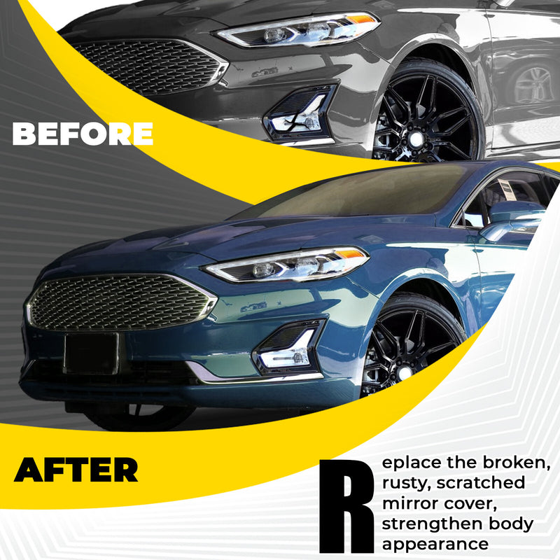 LED Front Driver Left Fog Light Lamp Clear Lens for Ford Fusion 2019-2021
