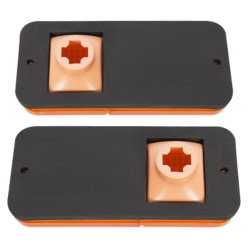 Front Amber Side Marker Lights for Chevrolet GMC C/K Pickup Trucks 1968-1972 Set