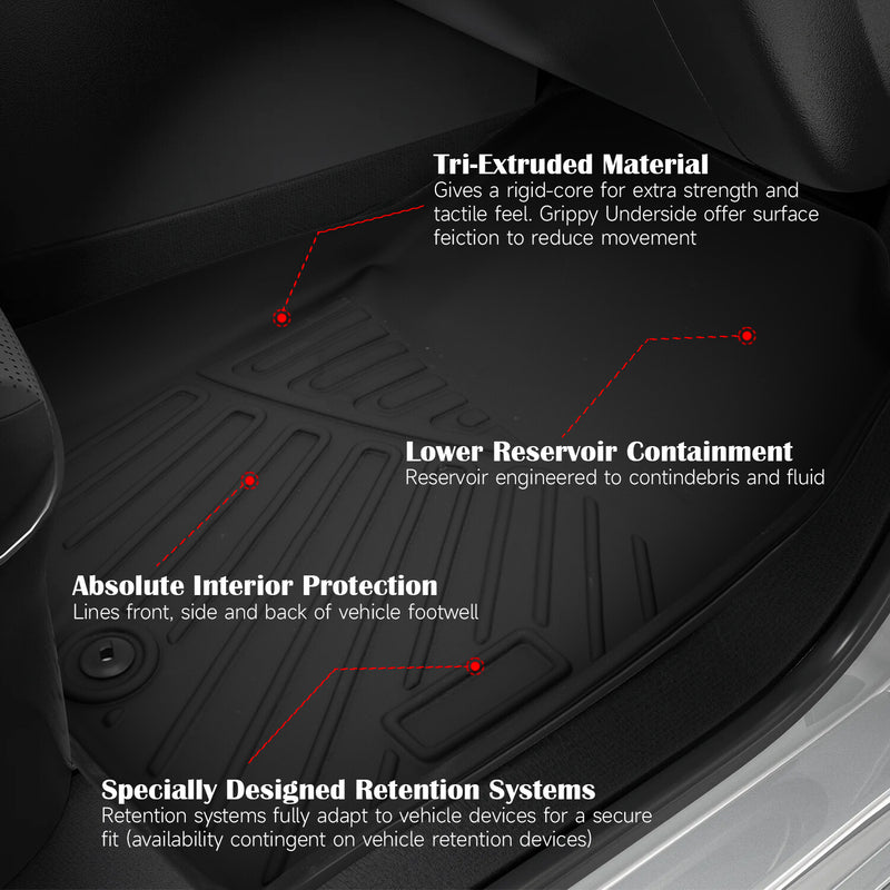 Car Floor Mats Trunk Cargo Liner Accessories Full Set for Hyundai Tucson 22-25