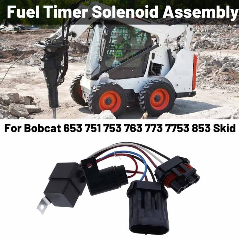 6669415 Fuel Timer Solenoid for Bobcat Skid Steer Loader Excavator Compatible