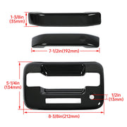 DURAFORCE Black Painted Door Handle Covers with Keypad for Ford F150 Crew Cab 2004-2014