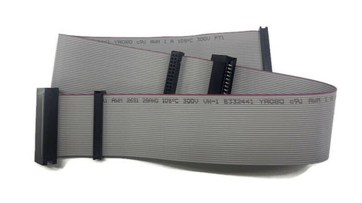 DURAFORCE 24 Inch 2ft Universal 34-Pin Floppy Drive Ribbon Cable for 3.5 Inch 5.25 Inch Drives