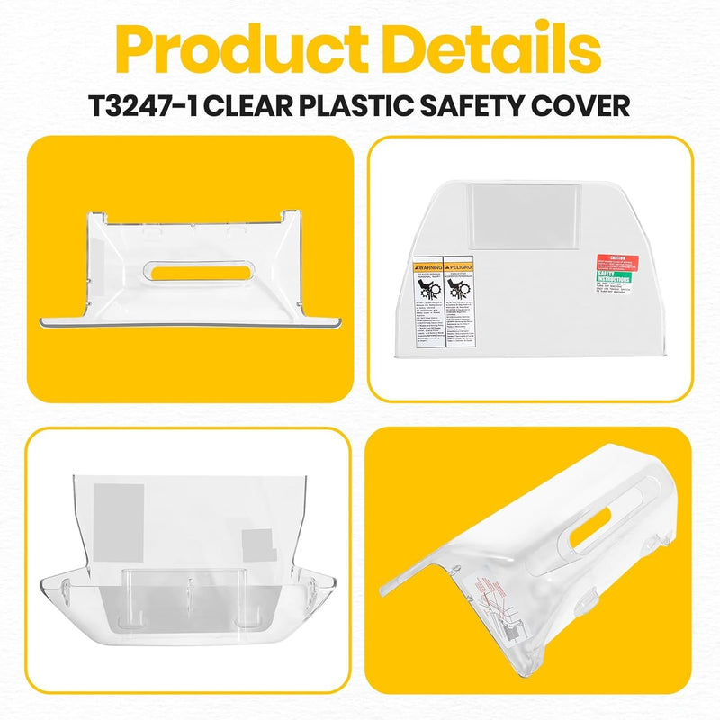 T3247-1 TA3096M2 Clear Plastic Safety Cover for Biro Tenderizers Pro 9 Sir Steak
