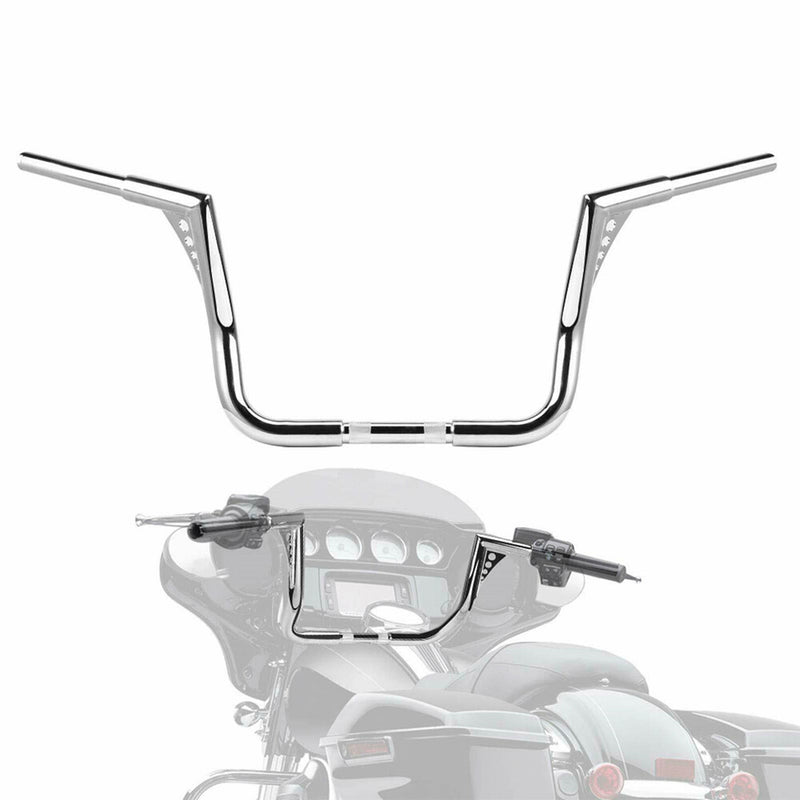12" Ape Hangers Bars 1-1/4" Handlebar for Harley Electra Glide Ultra Classic FL