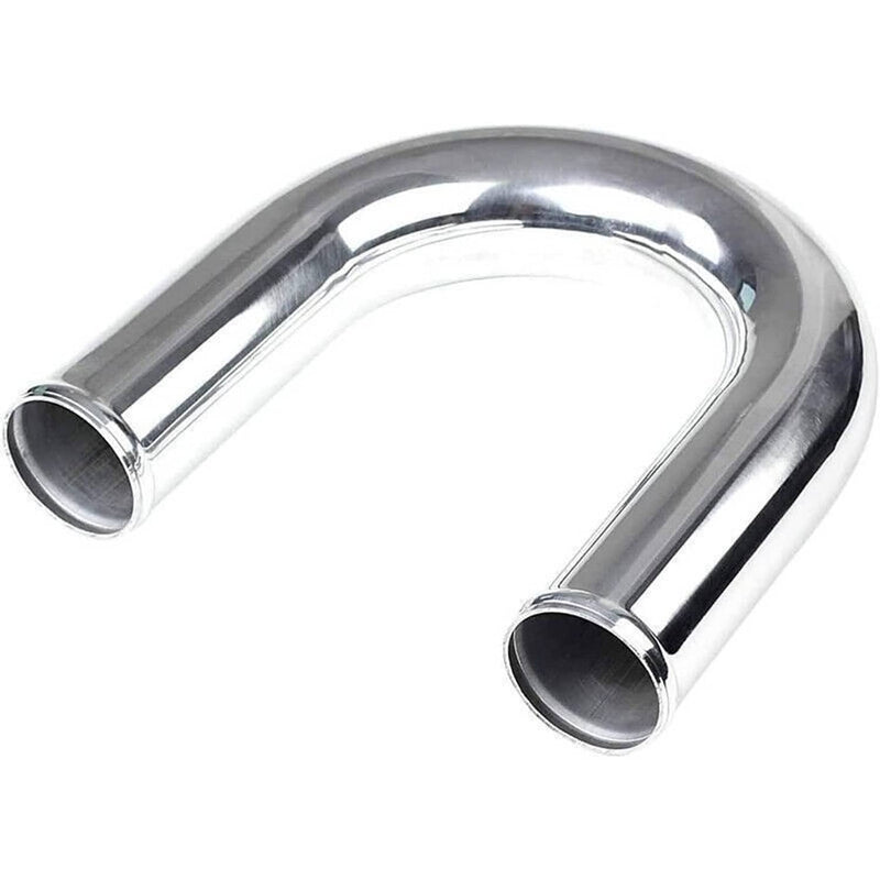 Universal 2" Inch Polished Intercooler Pipe Kit Silicone Hose Clamp