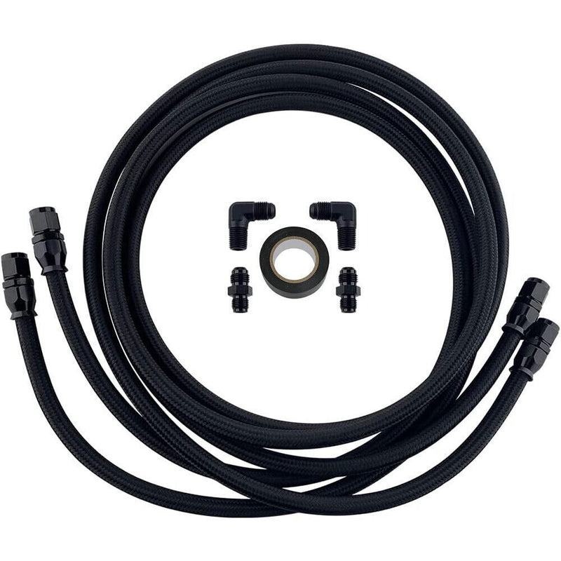 4L60E 4L65E TH350 TH400 Transmission Cooler 6AN Hose Line Kit for GM Automatic
