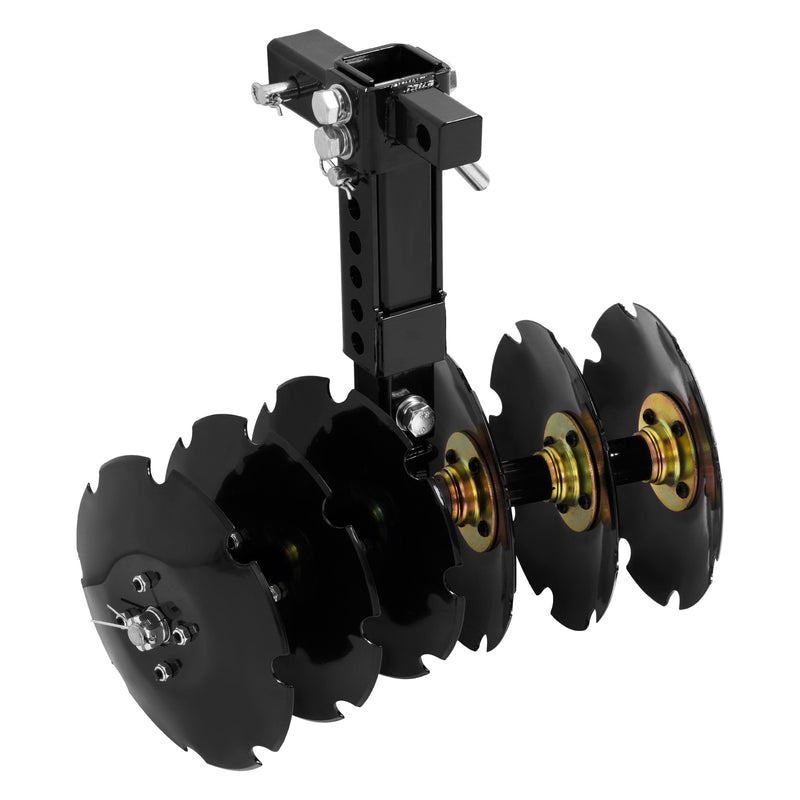 20" Notched Disc Harrow Plow for ATV UTV w/ 6 x Concave 2" Receiver