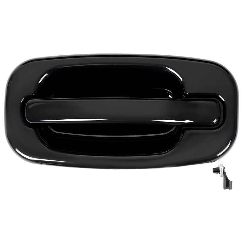 Door Handle Set for Chevy Silverado 1500 1999-2006 Smooth Black Front Outer 2PCS