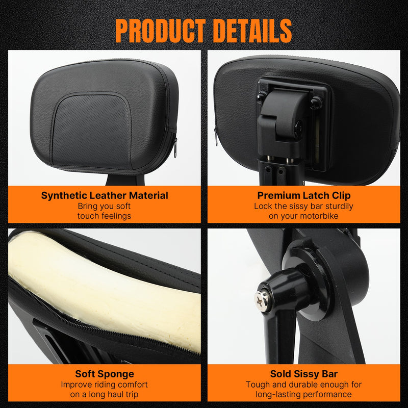 Multi-Purpose Backrest Sissy Bar for Honda Rebel 1100 CM 1100 DCT 21+