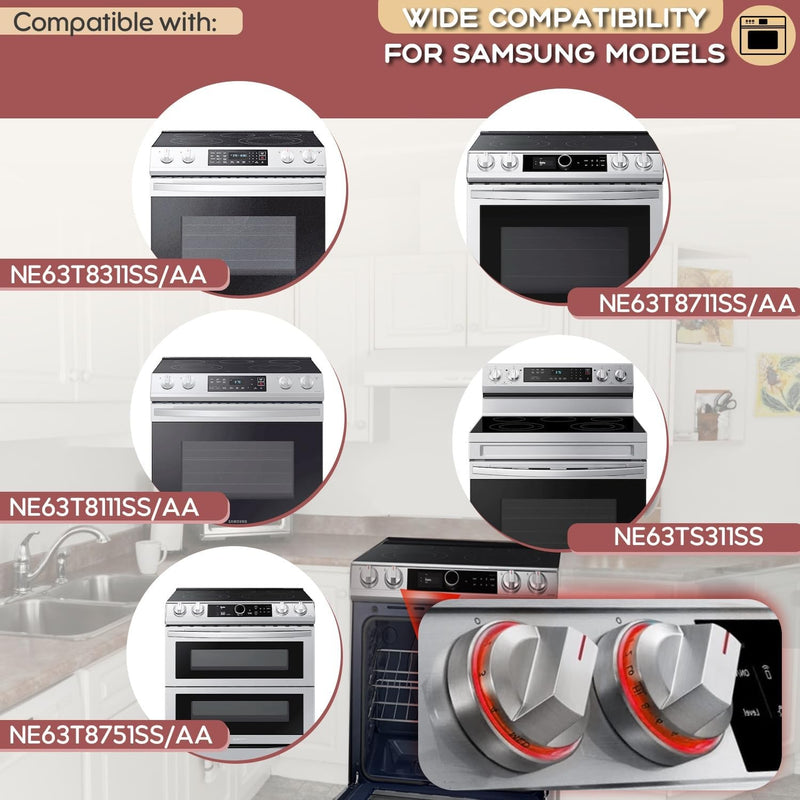 DG94-03500A/Z Knob Replacement for Samsung Electric Stove DG94-03500V 4PCS