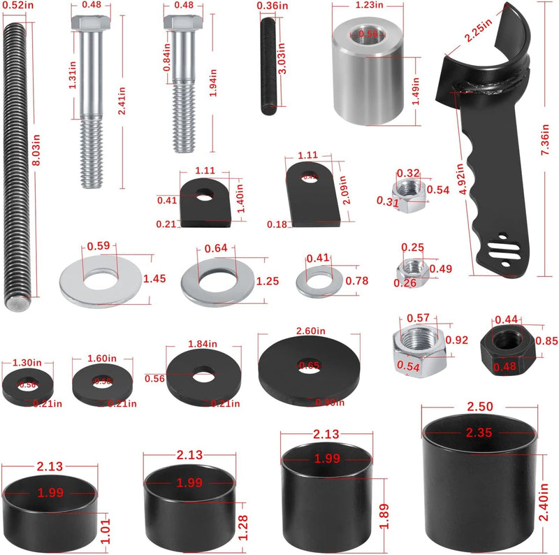 85000009 Upper Lower Control Arm Bushing Removal Install Tool for GM A/F/G-Body
