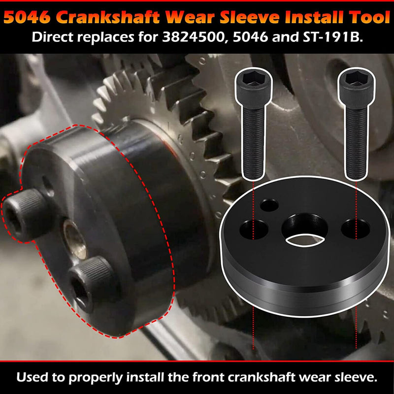 5046 & 1338 Front Crankshaft Seal Installation Tool for Cummins 3.9L 5.9L 6.7L