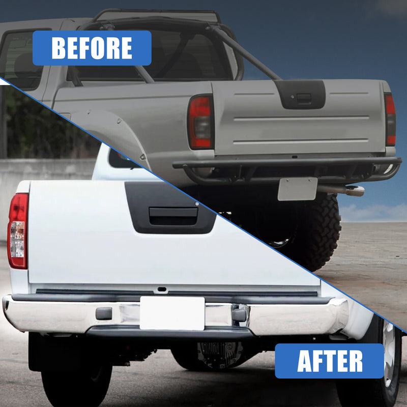 Chrome Rear Step Bumper Assembly for Chevy S10 GMC Sonoma 1998-2004 Fleetside