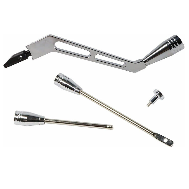 Column Shifter Lever Turn Signal Hazard Tilt Kit Polished for GM Chevy Buick