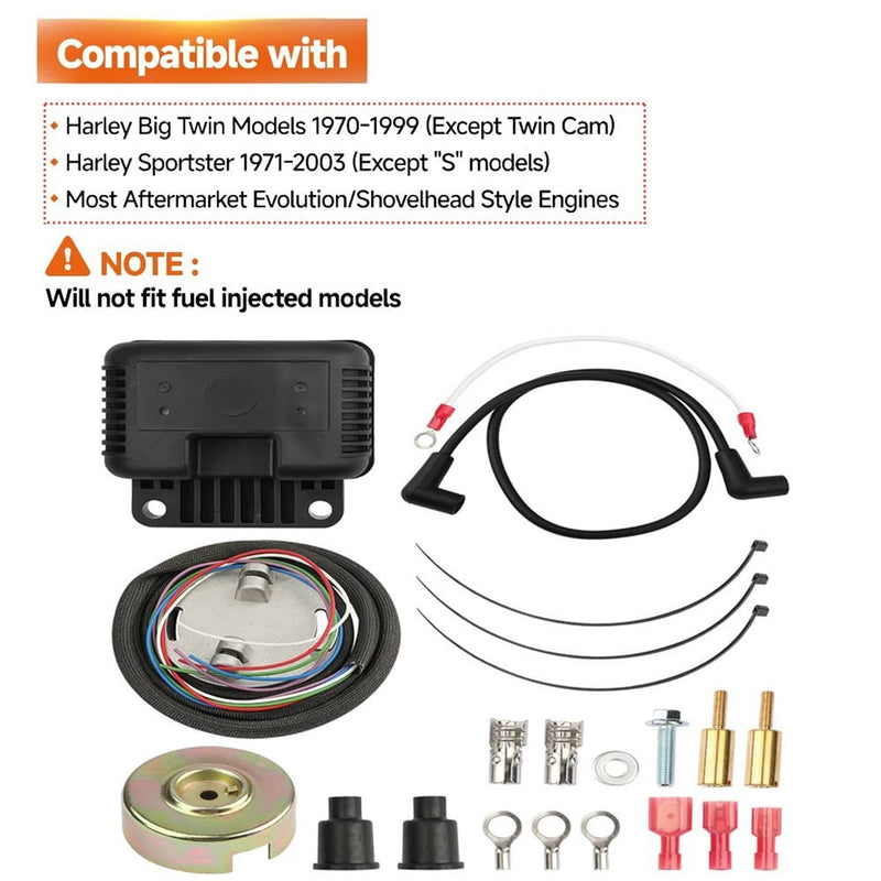 Single Fire Programmable Ignition Kit for Harley-Davidson Big Twin Evo