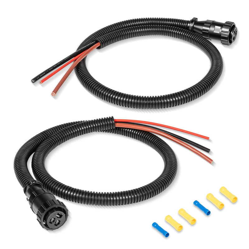 187103A1 3 Pin Auxiliary Power Connector Kit Replace 86511459 RE37651 2Pcs