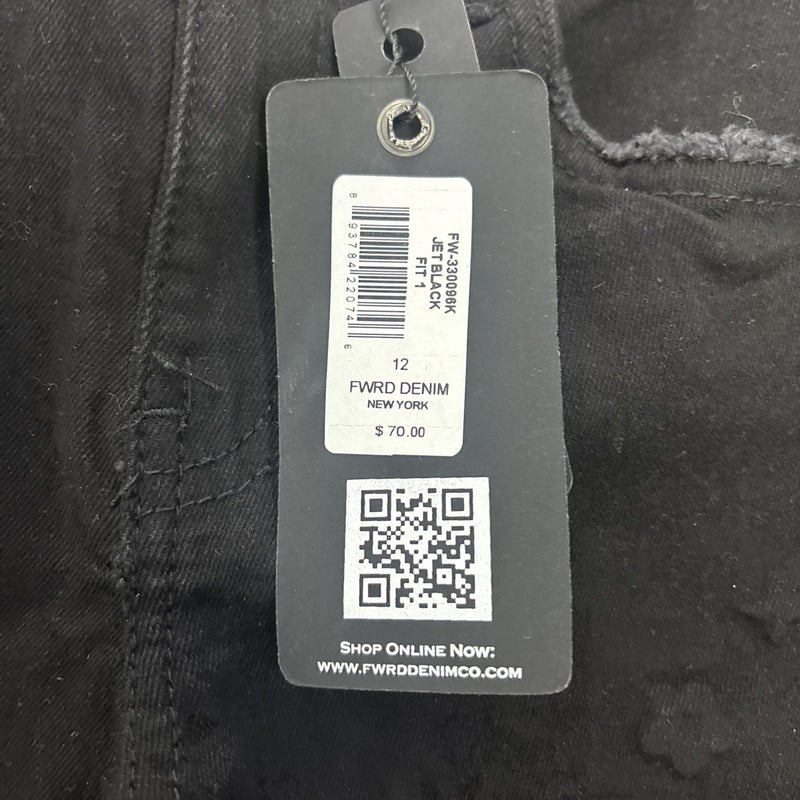 Kids Denim Jeans for FWRD & Co Jet Black Size 12 Slim Fit One