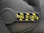 DURAFORCE Pull to Eject Decal Sticker Set for Jeep Wrangler JK JKU Sahara Rubicon SE