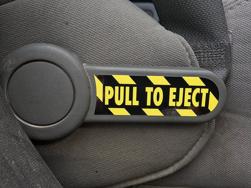 DURAFORCE Pull to Eject Decal Sticker Set for Jeep Wrangler JK JKU Sahara Rubicon SE