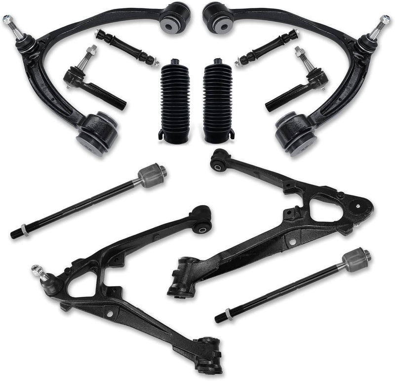 12Pcs Front Upper Lower Control Arm Set for 2007-13 Escalade Chevy Silverado GMC
