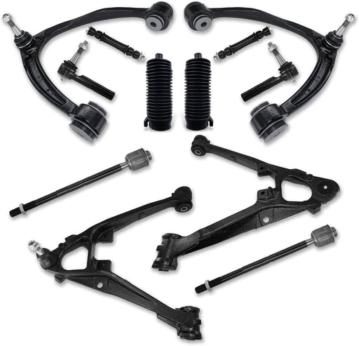 DURAFORCE 12Pcs Front Upper Lower Control Arm Set for 2007-13 Escalade Chevy Silverado GMC