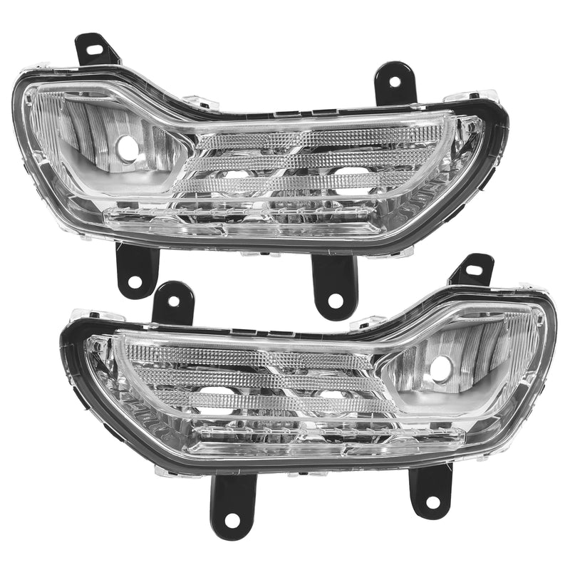 Pair Front Fog Light Bumper Lamps Left Right for Ford Escape Kuga 2013-2016