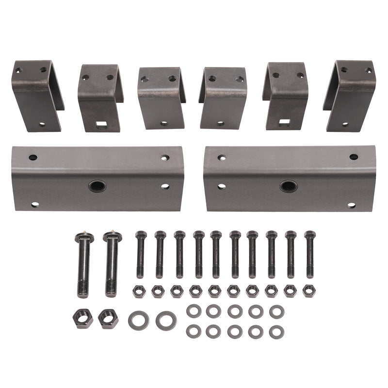 Slipper Spring Tandem Axle Hanger Kit 2" with Equalizer Bolts for Trailer