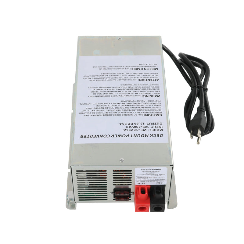 WF-9855 Converter 55 Amp Deck Power for RV Trailer Camper 12V Charger
