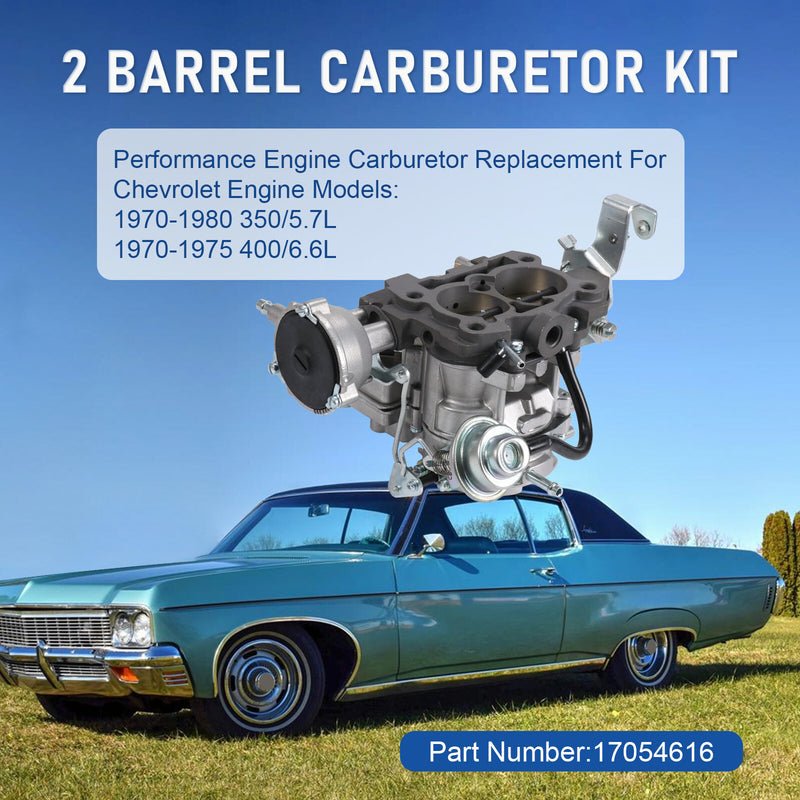 2 Barrel Carburetor Fits Chevrolet Engines 5.7L 350 6.6L 400 Type Rochester 2GC