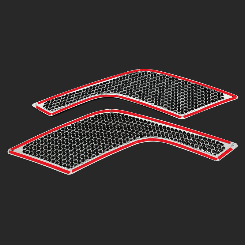 Chrome Side Grille Driver Passenger Air Intake Vent for Volvo VNL 04-17 Pair