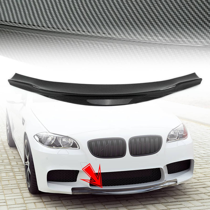 DURAFORCE Front Bumper Lip Spoiler Splitter for BMW F10 M5 2012-2017 Carbon Fiber ABS