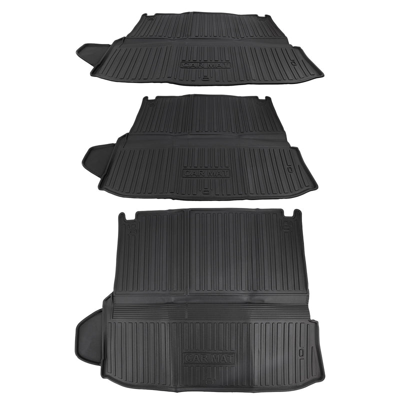 3 Row Floor Mats Rear Trunk Cargo Liner for Toyota Highlander 2020-2025 7 Seat