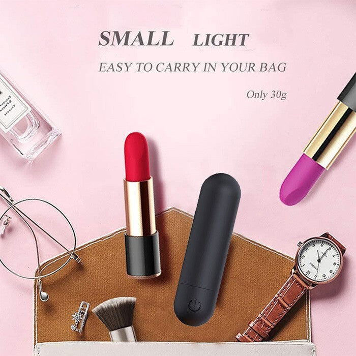 Women Mini Powerful Bullet Shape 10 Speed Vibrating Neck Body Massage Personal